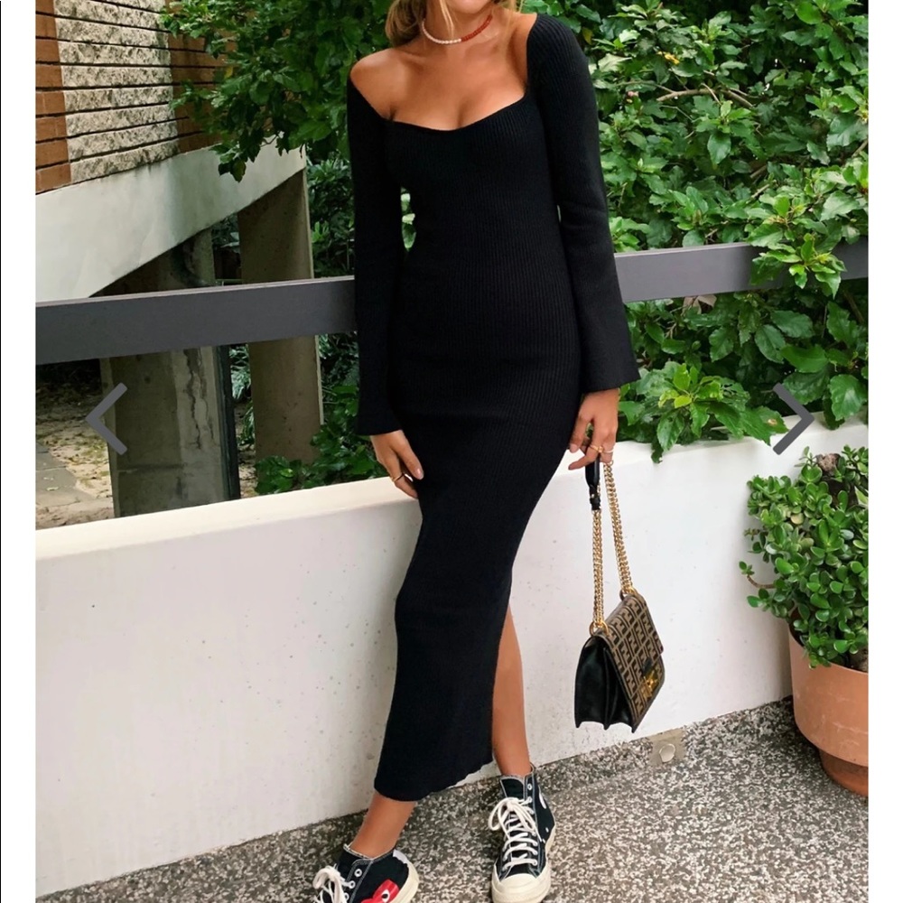 Long sleeve midi dress from VRG GRL.